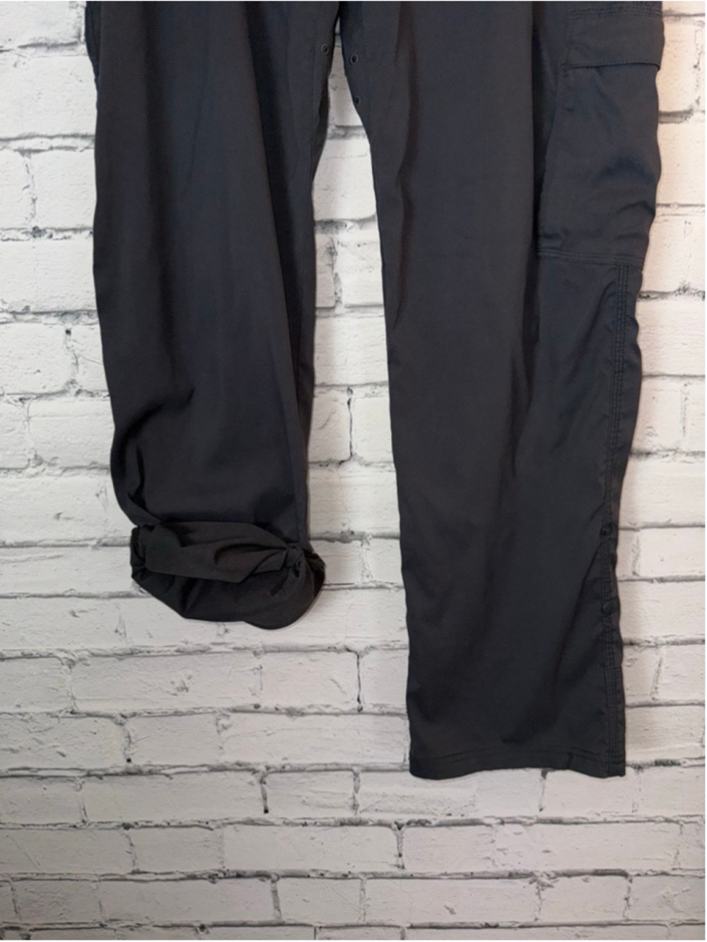 Men's Prana Zion Gray Cargo Pants size Large 30 inseam Adjustable Hiking Pants - Picture 8 of 16